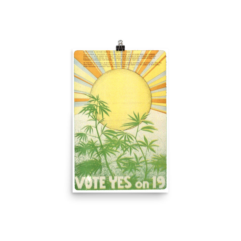 Yes on 19 Poster